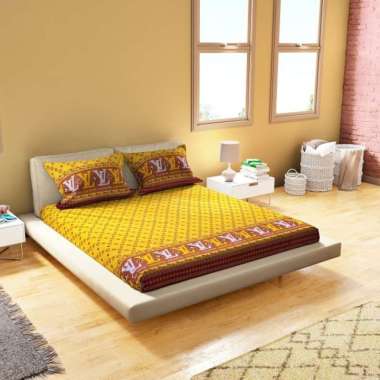 Sprei set motif elegan 90x200/100x200/120x200/160x200/180200/200x200 LP 100x200cm Lv gold