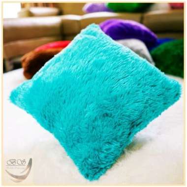 Sarung Bantal Kursi/Sofa Bulu Rasfur Polos UK 40 x 40cm dan 30 x 30cm LP 30x30cm Tosca
