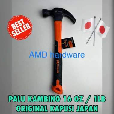 Palu Kambing 16 OZ TEKIRO Martil Claw Hammer Kapusi 1 LB 16oz 0.5 kg MEREK TEKIRO