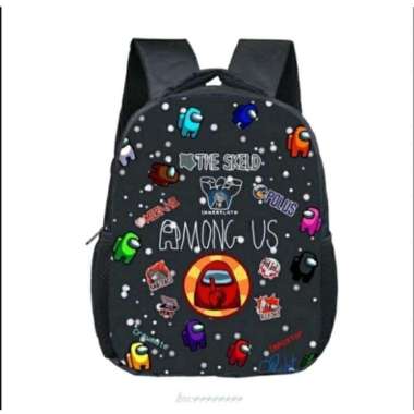 Tas Ransel Anak Laki-laki Sekolah Among Us - Tas Sekolah anak TK SD HITAM 02
