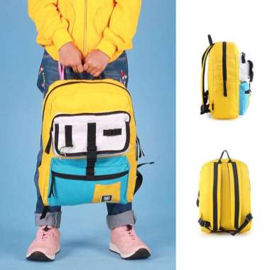 Tas Ransel Anak Perempuan Cewek Sekolah SD SMP Premium Original Kuning