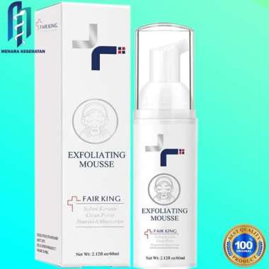 Fair King Exfoliating Mousse Soften Pelembab Pembersih dan perawatan Wajah