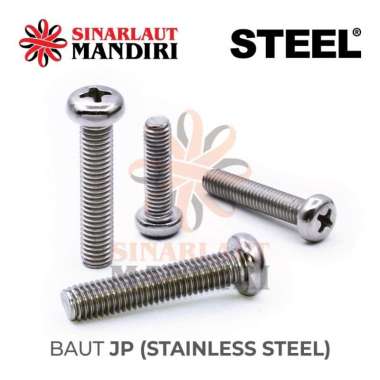 Baut JP Stainless Steel / Machine Screw SS M 5 x 40