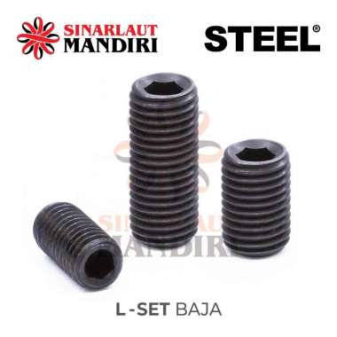 L Set Baja / Baut L Tanam Baja M 8 x 50