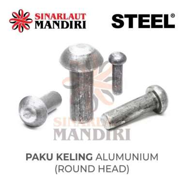 Paku Keling Alm Kepala Bulat / Round Head Alumunium Rivet 3 x 40