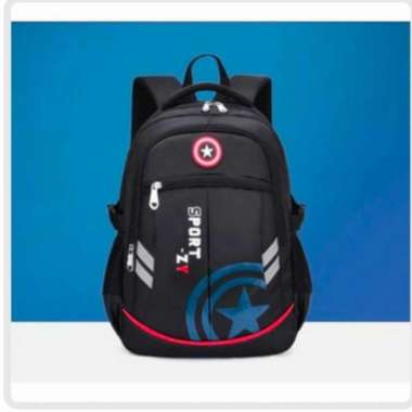 Top store/ Tas Ransel/ Anak Sekolah/ laki2/Dan/Perempuan/ TK SD SMP - Hitam Hitam