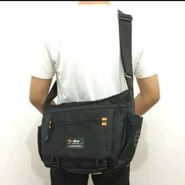 tas selempang pria dan wanita tas elbrus tas murah slingbag cowok cewe - Merah Hitam