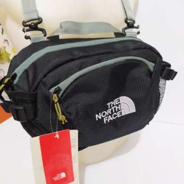 tas selempang waistbag pria TNf 2 mode - SLd tnf hitam SLd tnf hitam
