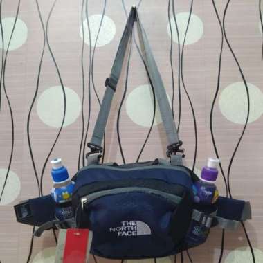 tas selempang waistbag pria TNf 2 mode - SLd tnf hitam SlD tnf navi