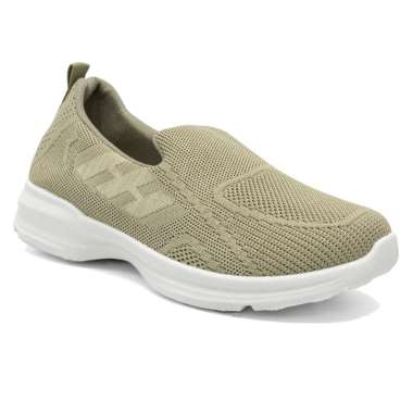 Dr. Kevin Sepatu Olahraga Sport Wanita Sneakers Rajut Slip On 589-082 Coklat