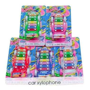 Mainan Anak Alat Musik Xylophone/ Mainan Anak Musik Gamelan Bentuk Mobil