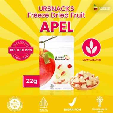 Snack import | Ursnack Freeze Dried Snack Buah Strawberry Kering 22 gr (ds bgr) Apple