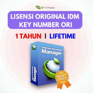 Lisensi Original IDM (Internet Download Manger ) Key Number durasi 1 Tahun dan Lifetime Selamanya Fu