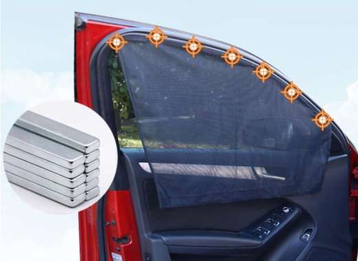 Magnet Car Curtain Korden Mobil Anti Panas UV Shade Universal Rear