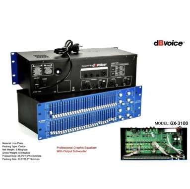 Equaliser DB Voice GX 3100 Original EquAliseR dBVoice GX3100 Subwoofer