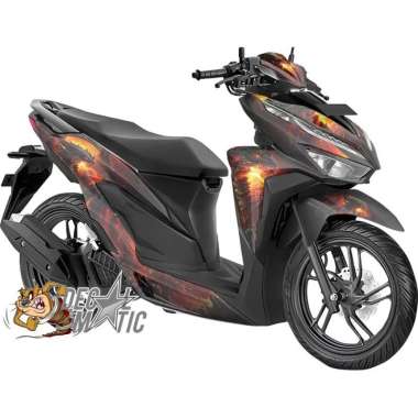 Decal Stiker Full Body Motor Honda Vario 125 - 150 OLD 2015 2016 2017 2018 / NEW 2019 - 2022 Black D