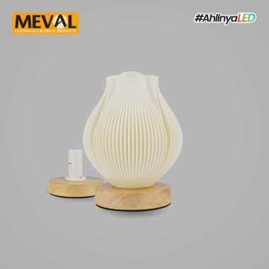 MEVAL Lampu Meja LED Dekorasi Aesthetic – 3D Print Technology Type 17