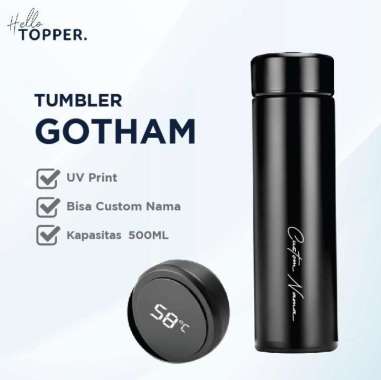 Custom Gotham Tumbler Botol Minum Stainless UV Print