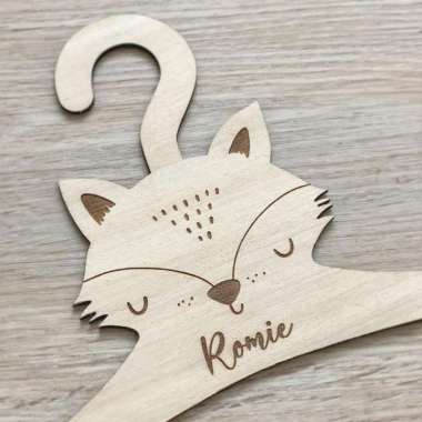 Wooden Hanger Baby | Baby Decor Sign | Hanger Kayu Musang