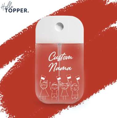 Custom Nama Botol Hand Sanitizer Parfum 45ml UV Print - Kemerdekaan