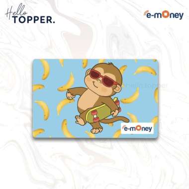 Custom Kartu Emoney Mandiri Monkey Skateboard | Kartu Emoney
