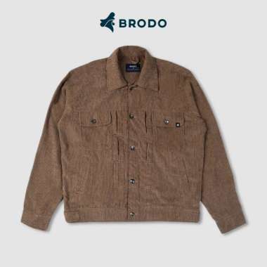 BRODO - Trucker Jacket Corduroy Brown L