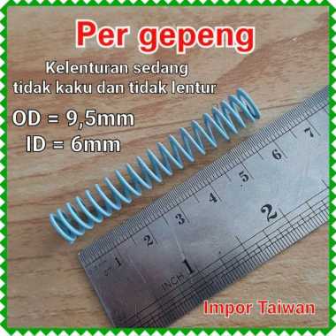 Per Valve - HMR bentuk gepeng atau pipih warna biru langit