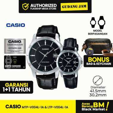 Jam tangan couple Casio MTP-V004L-1AUDF & LTP-V004L-1AUDF Dealer Casio Official Store