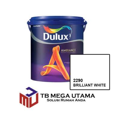 Dulux Ambiance 2290 Brilliant White 2,5 Liter | Cat Decorative Tembok Interior