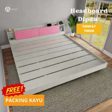 Adapta - Dipan kasur Alas tempat tidur minimalis Headboard Dipan Sandaran Tempat tidur Lesehan Tanpa