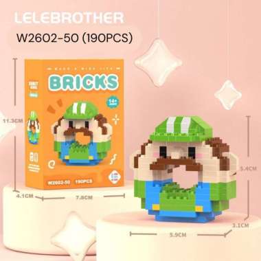 [tma] Mainan Mini Brick Karakter / Balok Susun Mini / Building Box Ledding Judy Rabbit Nick Fox / Cu