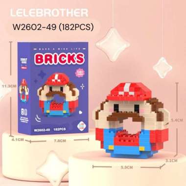 [tma] Mainan Mini Brick Karakter / Balok Susun Mini / Building Box Ledding Judy Rabbit Nick Fox / Cu