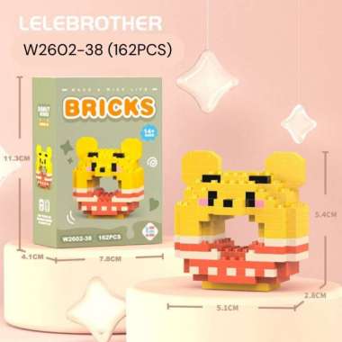[tma] Mainan Mini Brick Karakter / Balok Susun Mini / Building Box Ledding Judy Rabbit Nick Fox / Cu