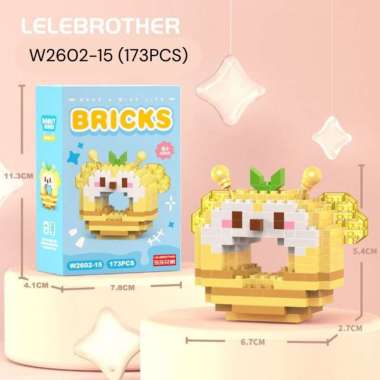 [tma] Mainan Mini Brick Karakter / Balok Susun Mini / Building Box Ledding Judy Rabbit Nick Fox / Cu
