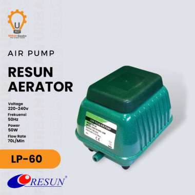 RESUN LP 100 LP 60 Pompa Udara Aerator Air Pump Aquarium Kolam, Ukuran LP 60