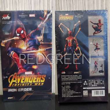 mainan action figure Zd Toys 1/10 scale Iron Spider Collections Marvel Avengers infinity war iron sp