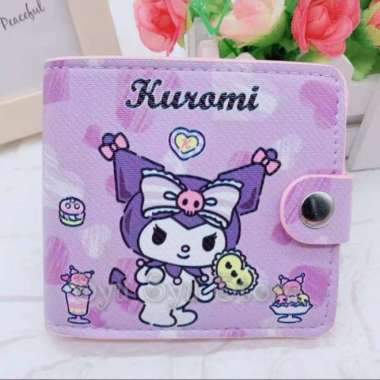 Dompet Klip HEART Kuromi My Melody Cinnamoroll Pochacco Hello Kitty KRM