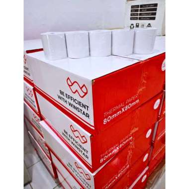 Kertas Thermal Premium Winstar | 1 Roll | 80 x 80 mm | Print Hitam
