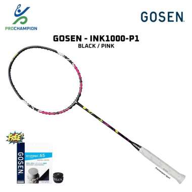 New ! Raket Badminton Original Gosen INK1000-P1 Black Pink