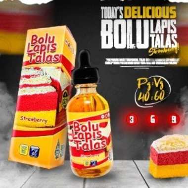 Bolu Lapis Talas Strawberry 60ml 9mg