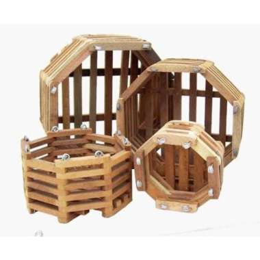 Pot Anggrek Kayu / Pot Gantung Tanaman Ukuran 23cm