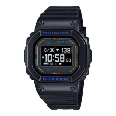 Jam Tangan Pria Casio G-Shock DW-H5600-1A2DR Smartwatch G-Squad Heart Monitor Digital Dial Black Res
