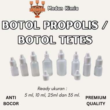 NEW - Botol Propolis / Botol Tetes Ready Ukuran 5ml, 10ml, 25ml, 35ml Segel Bahan Tebal Anti Bocor 3