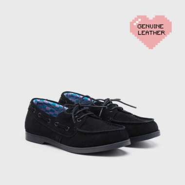 Adorableprojects - Edamame Boat Shoe Black - Sepatu Kulit 40