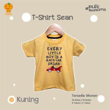 PLEU T-Shirt Sean | Baju Anak Laki-Laki Usia 1-3 Tahun 3 Tahun Kuning