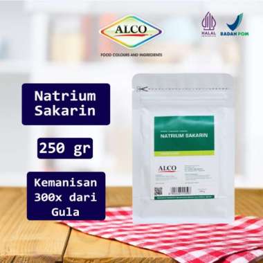 Natirum Sakarin Sari Manis Pemanis Buatan ALCO 250 gr Halal