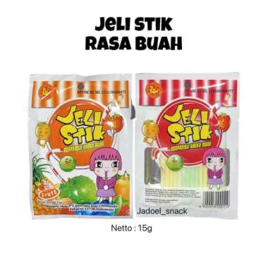 Permen Jeli Stik Mini Rasa Aneka Buah 18gr by jadoelsnack