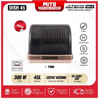 Mito Dish Dryer Sterilizer Alat Steril Peralatan Makan DISH35 / DISH45 / DISH55 DISH45_PINK