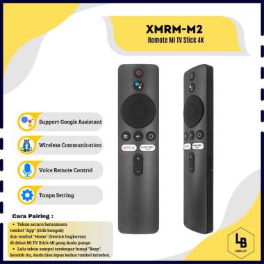 Remote Mi TV Stick 4K - XMRM-M2 - Remote Cadangan Pengganti untuk XIAOMI MI TV Stick 4K Series
