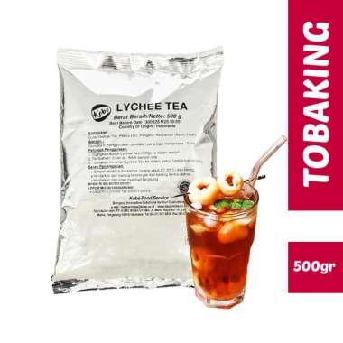 Kobe Tea Powder Bubuk Lemon Tea Lychee Lemonade Halal 500 gram Lychee Tea